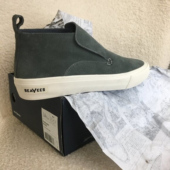 Men's SeaVees Huntington Middie Suede Slip On Casual High Top Sneakers sz 8 - Picture 2 of 11